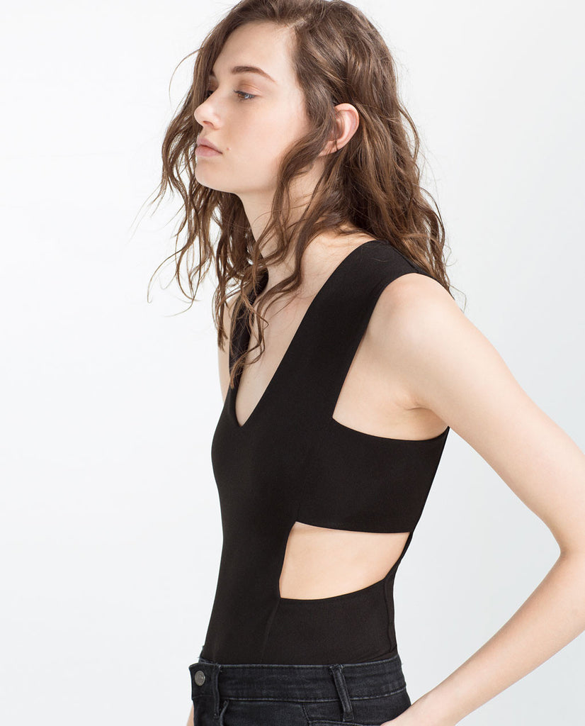 CUT-OUT BODYSUIT