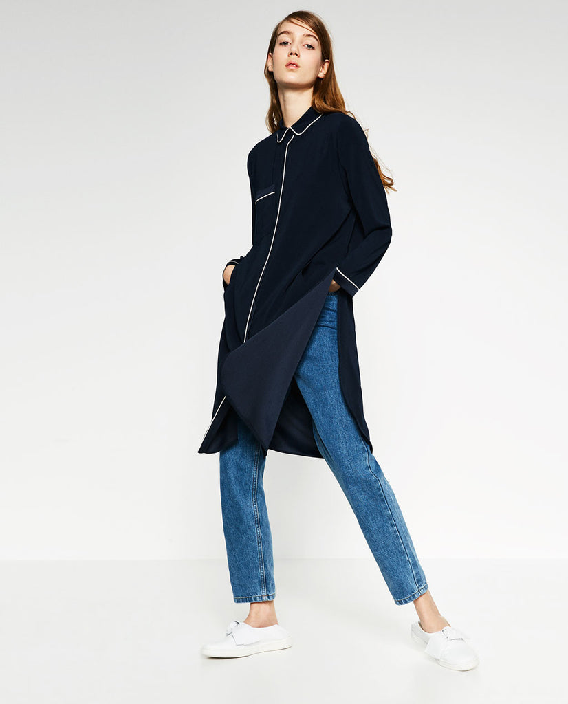 PAJAMA-STYLE OVERSHIRT