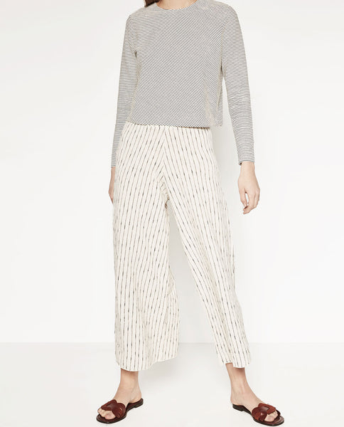 WIDE STRIPED TROUSERS