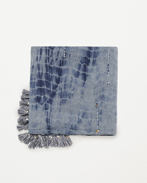 TIE-DYE DENIM STYLE SCARF