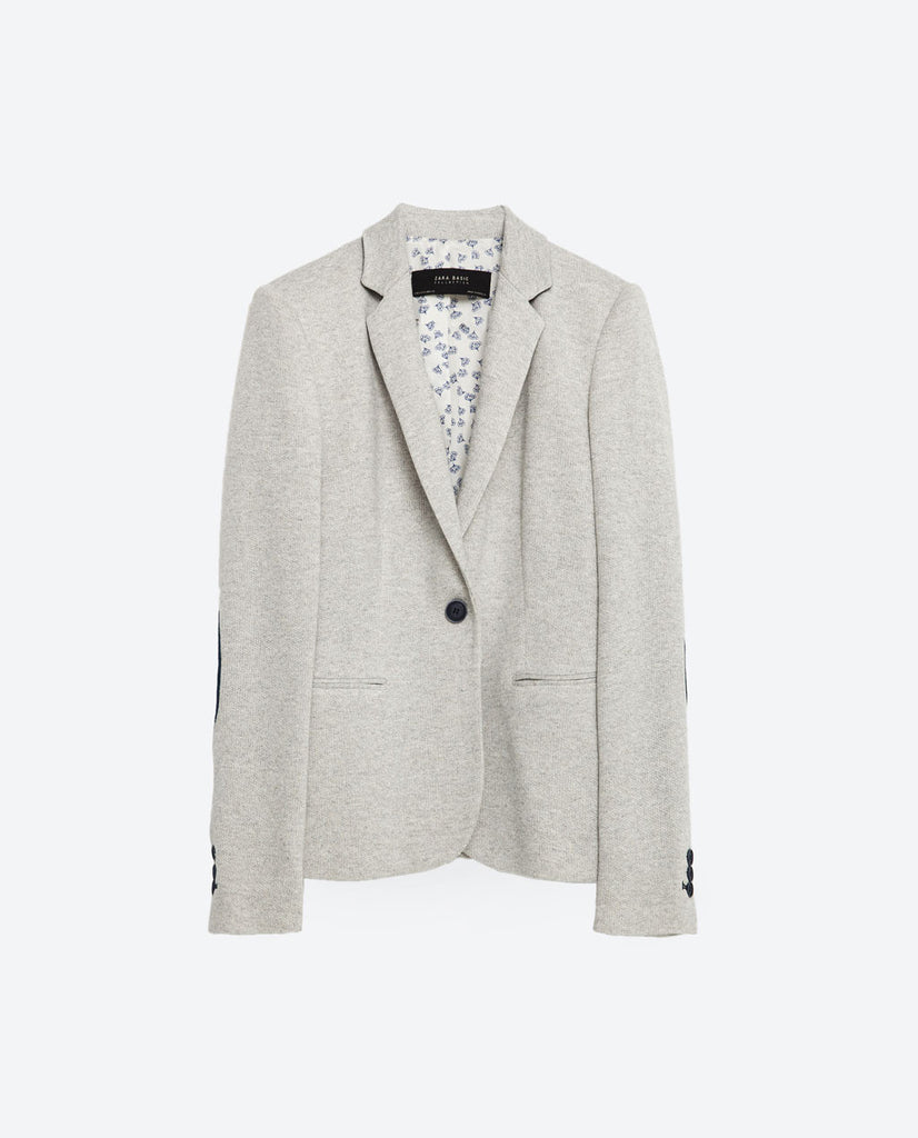 BLAZER WITH ELBOW PATCHES