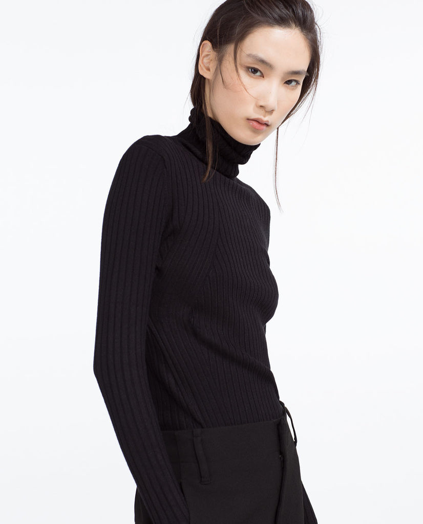 SWEATER WITH A ROLL-NECK