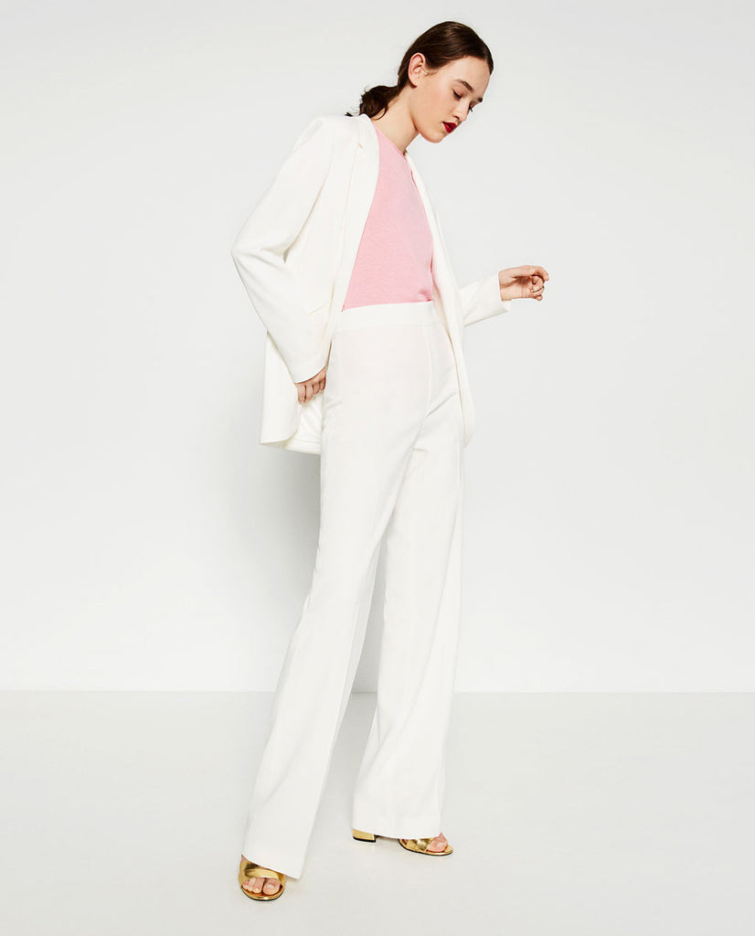 STRAIGHT LEG FLOWING TROUSERS