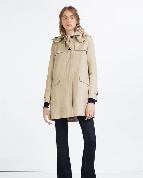 WATER REPELLENT TRENCH COAT